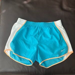 Nike Tempo Lined Running Shorts Blue/White/Orange Size Small